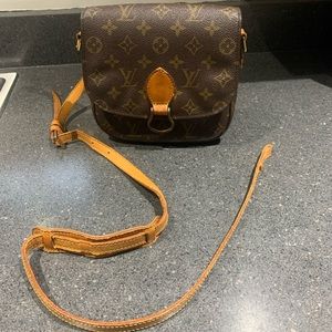 LOUIS VUITTON ST CLOUD MM SHOULDER CROSSBODY BAG MONOGRAM BROKEN STRAP